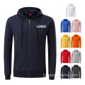 Yüksek kaliteli özel logo fermuarlı unisex hoodies